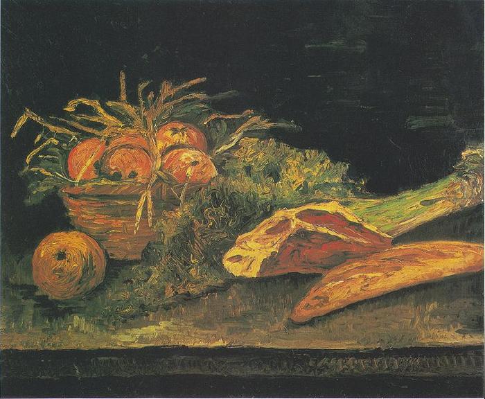 Vincent Van Gogh Still life with apple basket